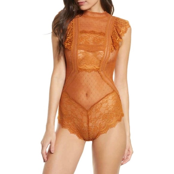 SOLD Free People Winnie Bodysuit in Copper Ginger - Picture 7 of 8